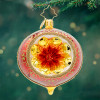 Christopher Radko Fantasia Poinsettia Reflections Glass Christmas Ornament 1022122