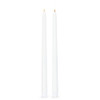 Raz 7", 10", 12.5" White Taper Candle Set of 2 Tapers -4