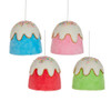 Raz 6" Set of 4 Gumdrop Candy Button Christmas Ornament 4503495