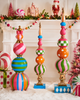 Raz 36" or 52" Large Bright Multicolor Finial Christmas Decoration -6