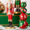 Raz 38" Red and Green Stacked Ornaments Christmas Decoration 4511636