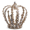 Raz 8" or 9.5" Champagne Glitter Jeweled Crown Christmas Decoration -2