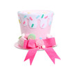 Raz Pink Sprinkles Top Hat Christmas Decoration  -2