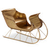 Raz 25.25" Gold Sleigh Christmas Decoration 4517043 Raz 25.25" Gold Sleigh Christmas Decoration 4517043