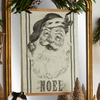 Raz 30.5" Vintage Santa Gazette Hanging Tapestry Christmas Decoration 4521377