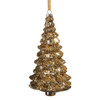 Raz 7" Gold or Silver Sequin Glitter Tree Glass Christmas Ornament -3