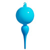 Raz 8" or 10" Bright Blue Finial Glass Christmas Ornament  -2