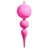 Raz 10" Bright Pink Finial Glass Christmas Ornament 4522970