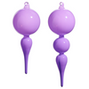 Raz 8" or 10" Bright Purple Finial Glass Christmas Ornament 