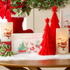 Raz 8" The Magic of Christmas Skating Santa Christmas Containers or Candle Holders 4524788