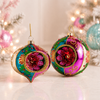 Raz 4" Multicolor Witch Eye Glass Christmas Ornament 4524893-2