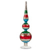 Raz 12" or 16.5" Red, Green, and Blue Vintage Final Glass Christmas Decoration or Tree Topper -3