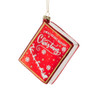 Raz 5" Twas the Night Before Christmas Book Glass Christmas Ornament 4552945 Raz 5" Twas the Night Before Christmas Book Glass Christmas Ornament 4552945