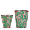 Raz 7" The Magic of Christmas Candy Cane Buckets Christmas Decoration 4559218