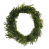 Raz 28" or 36" Iced Mixed Greenery Real Feel Christmas Wreath  -3