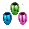 Raz 4.5" Metallic Easter Egg Ornament Set of 3 4632728 -2