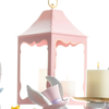 Raz 13.5" or 18" Blush Pink Lantern Spring Home Decor-2