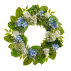 Raz 24" Garden Society Spring Wreath W4602281 -Raz 24" Garden Society Hydrangea Spring Wreath W4602281
