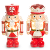Raz 7" Lighted Red and White Nutcracker Figures Set of 2 4501639