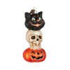 Raz Eric Cortina 5.25" Midnight Trio Glass Halloween Ornament 4653204
