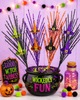 Raz Set of 3 32" Tinsel Witch Hat Sprays Halloween Decoration F4602383-6