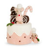Raz 10" Pink Bundt Cake with Mice Christmas Decoration 4603504
