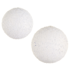 Raz 6" or 8" Iced White Ball Large Christmas Ornament