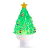 Raz 6.5" Swirling Glitter Christmas Tree Night Light 4600785 -2