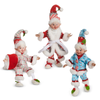 Raz 9" My Merry Snowman Pajama Posable Elf Christmas Ornament 4602317 -2