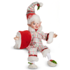 Raz 9" My Merry Snowman Pajama Posable Elf Christmas Ornament 4602317 -3