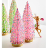 Raz 12" Pink Sprinkle Bottle Brush Trees Christmas Decoration 4606806