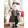 Raz 22.5" Home For The Holidays Plaid Santa Christmas Figure 4610475