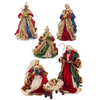 Raz Jewel Tone Holy Family and Three Kings Christmas Nativity Scene 4610652