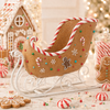 Raz 18" Large Gingerbread Candy Sleigh Christmas Decoration 4611390-2