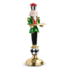 Raz 42" Large Nutcracker on Harlequin Stand Butler with Serving Tray Christmas Decoration 4611601