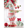 Raz 25.25" Pink Santa Butler Christmas Decoration 4611662