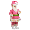 Raz 18" Bubblegum Blowin' Pink Santa Christmas Figure 4615516