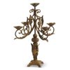 Raz 19.75" Antique Gold Candelabra  Taper Christmas Candle Holder 4615811