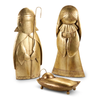 Raz 4' Large Oversized Golden Holy Family Christmas Figures 4617089-3