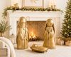 Raz 4' Large Oversized Golden Holy Family Christmas Figures 4617089