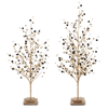 Raz 25" or 29" Black, Pearl and Gold Bead Tree Christmas Decoration