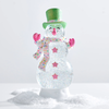 Raz 12" Bubblegum Blowin' Snowman Lighted Water Globe Christmas Decoration 4619258