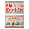 Raz Christmas Tree Lot or Sleigh Rides Christmas Wall Art Sign