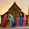 Raz 12" Gold Folding Creche Nativity Manger Christmas Decoration 4630516 -2