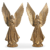 Raz 17" Gold Angels Set of 2 Christmas Home Decoration 4630531 -2