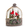 Raz 7.75" Cardinal Perch Lighted Water Globe Christmas Decoration 4640547 -2