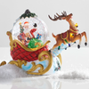 Raz 12" Animated Santa and Reindeer Lighted Water Globe Christmas Decoration 4640559 