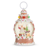 Raz 9" Candy Santa Lighted Water Globe Christmas Decoration 4640571