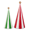 Raz Set of 2 20" Striped Trees Christmas Decoration 4650828 -2