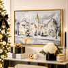 Raz 21.5" Picture Perfect Town Christmas Framed  Wall Art Picture 4657344-2